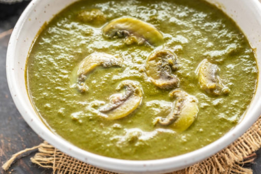 Palak Mashroom Masala
